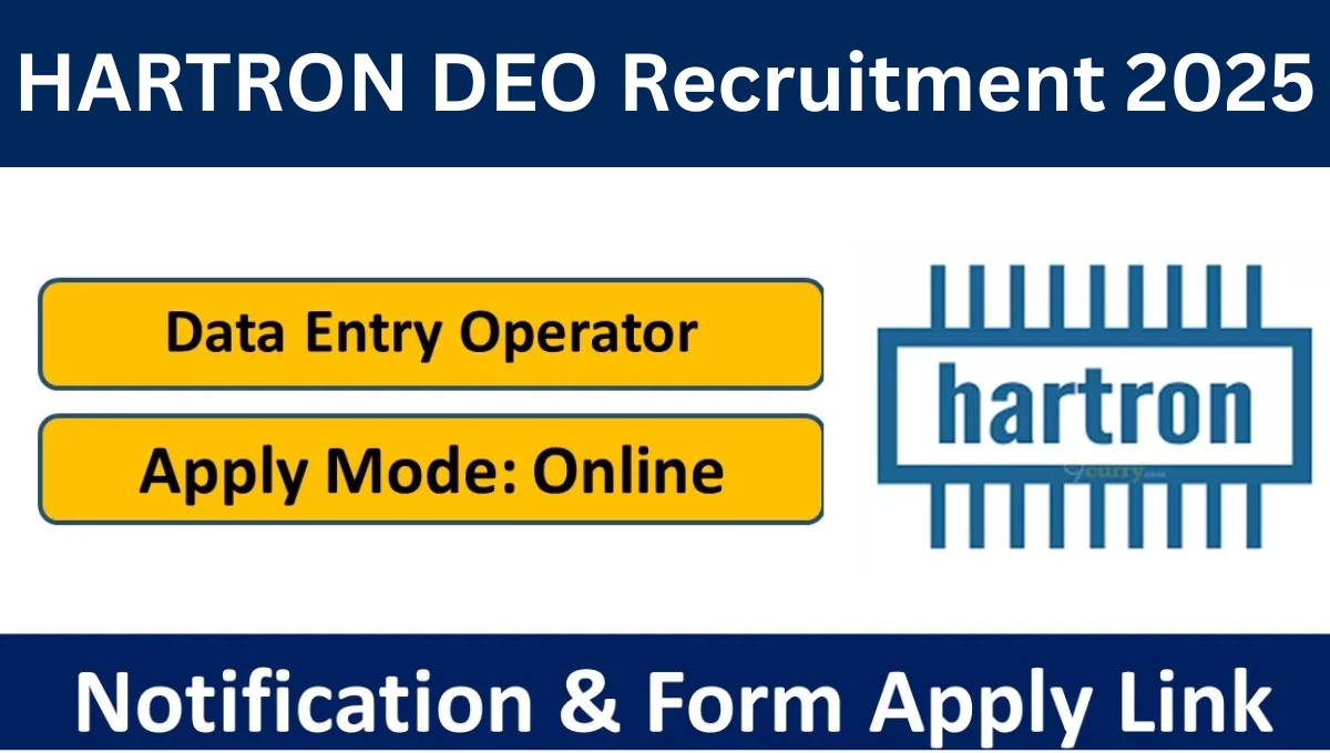 HARTRON DEO Recruitment 2025: Apply for 130 Data Entry Operator Posts Across Haryana