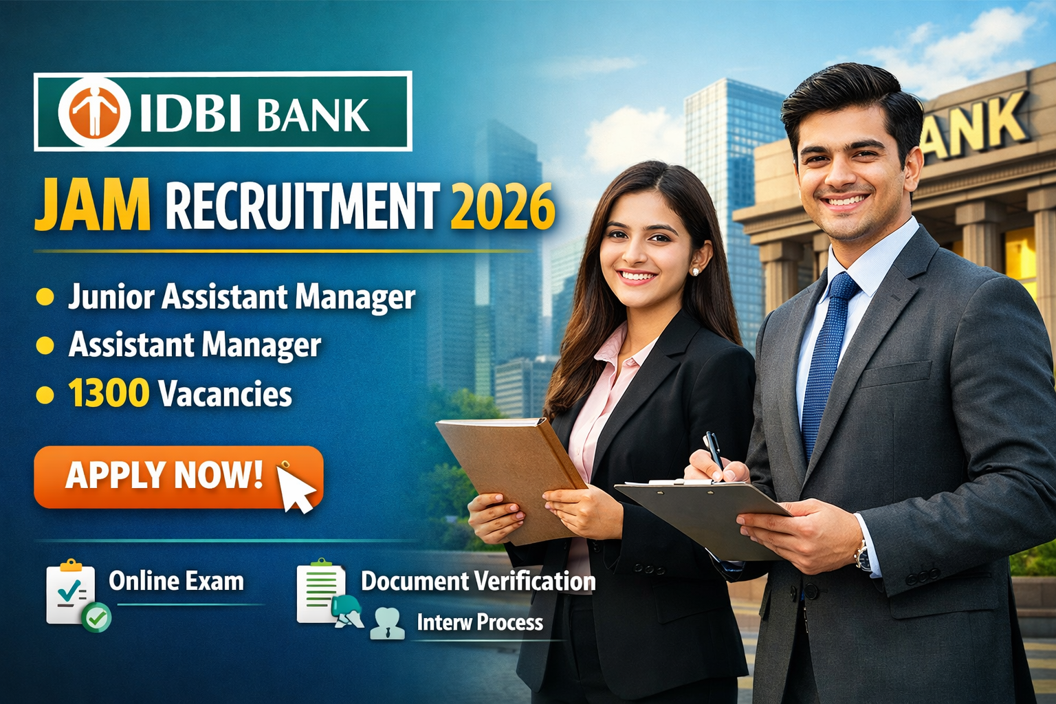 IDBI Bank JAM Recruitment 2026