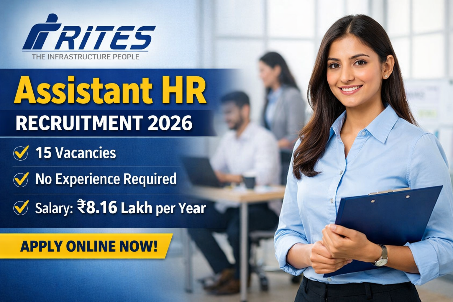 RITES Assistant HR Recruitment 2026